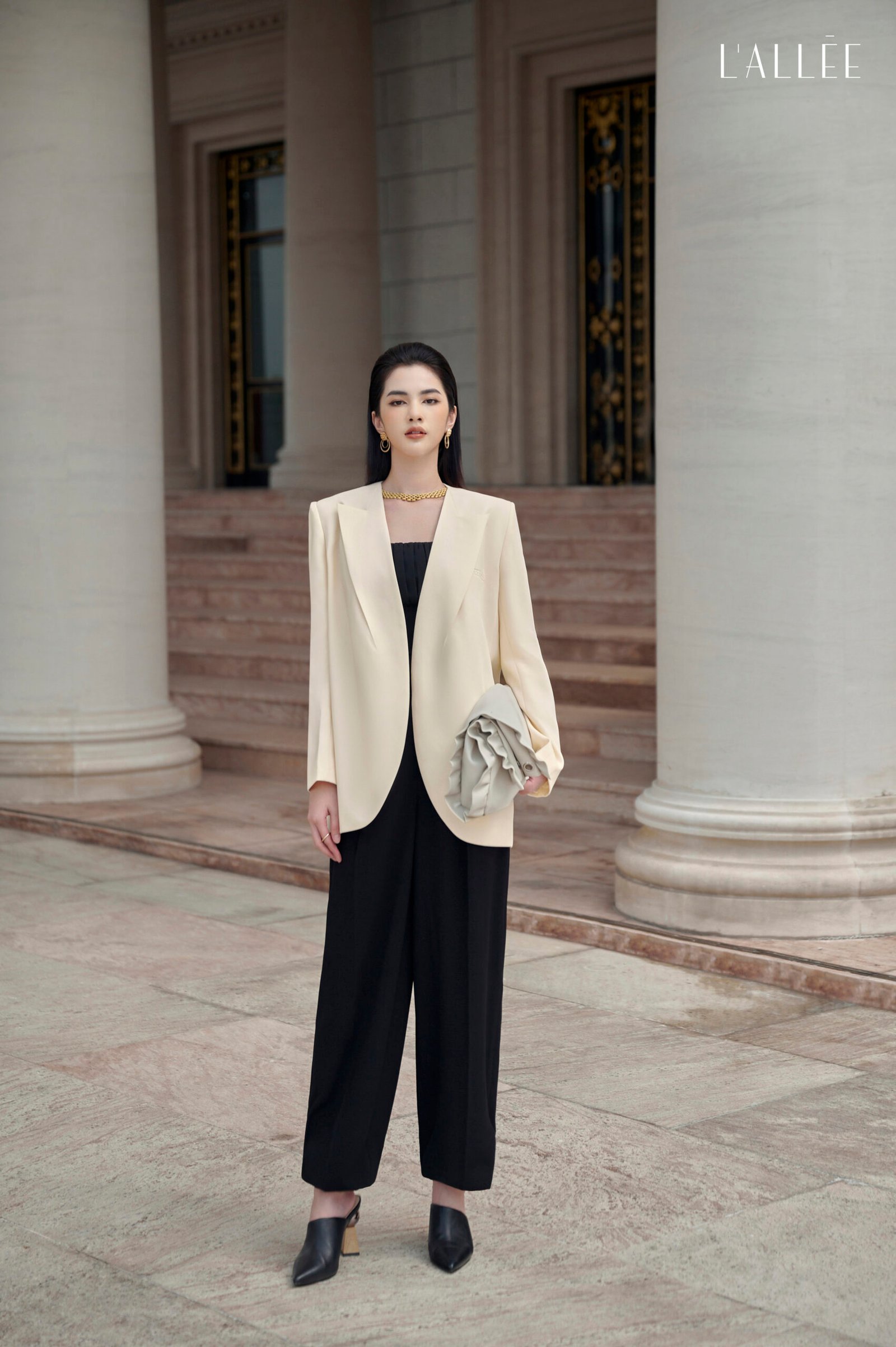 Ivory Straight Blazer