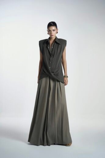 Twist Moss Green Shirt & Van Ash Grey Pants