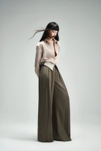 Planny Ver2. Nude Shirt & Ash Grey Pants