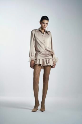 Raffle Sand Shirt Dress