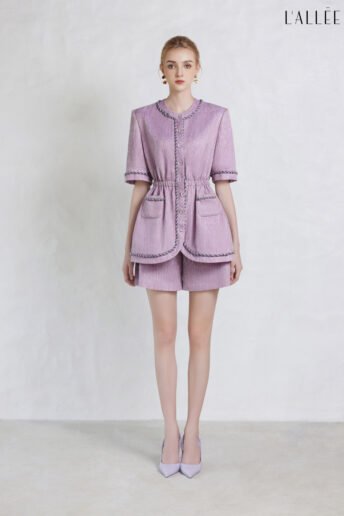 Mavis Twisted Rope Blazer & Mavis A-line Shorts