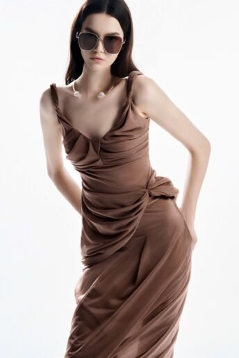 ASYMMETRICAL WRAP TOP