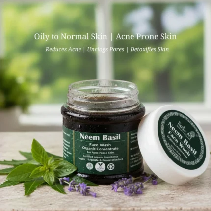 Organic Neem Basil Face Wash Concentrate (125gm)