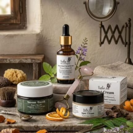 Anti Acne Trio(Neem basil face wash 50gm, Neem basil facial serum , Anti acne spot cream)