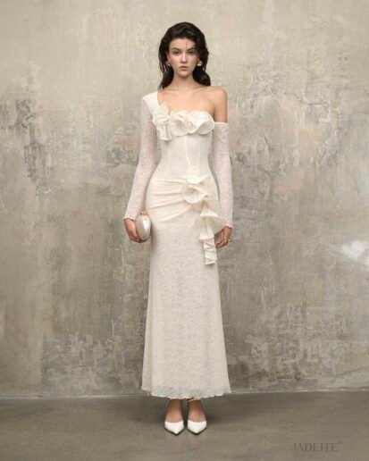 Silent Ivory Bloom Dress