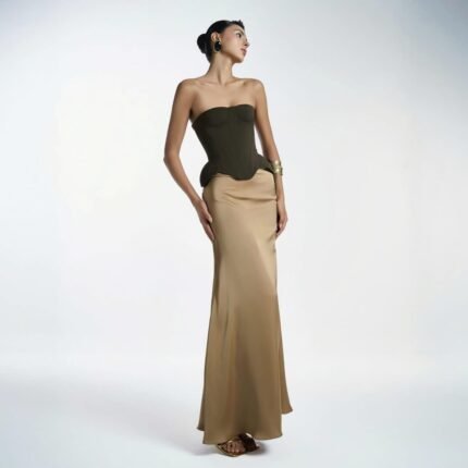 Iron Earth Brown Corset & Kim N Maxi-Skirt