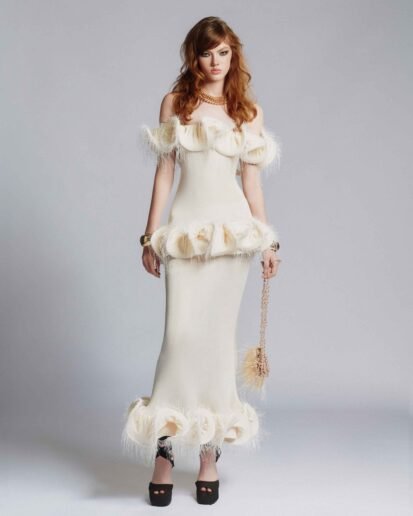 RUFFLED FRINGE SET