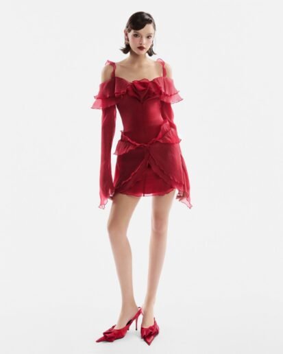 RED ROSE MINI DRESS – AW24