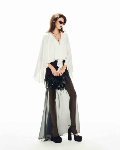 SHEER MAXI SKIRT