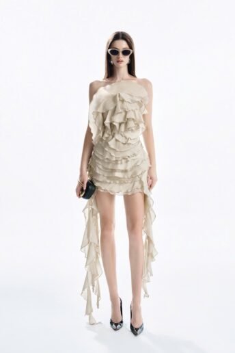 STRAPLESS MINI DRESS