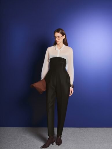 Off-Shoulder-Taffeta-Jumpsuit