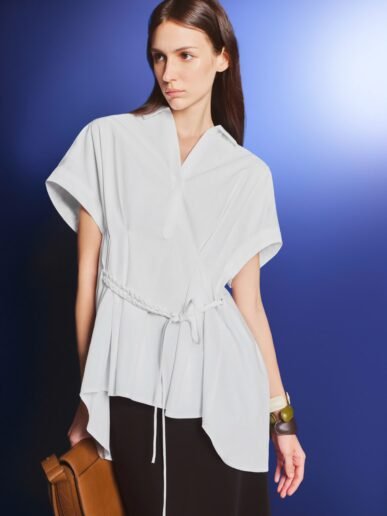 Poplin-Shirt-With-Belt